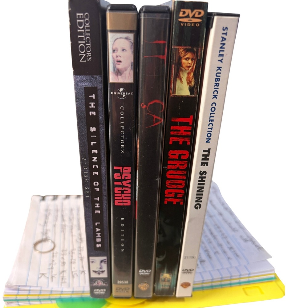 Horror Movie DVD Lot The Silence of the Lambs Psycho IT The Grudge The Shining